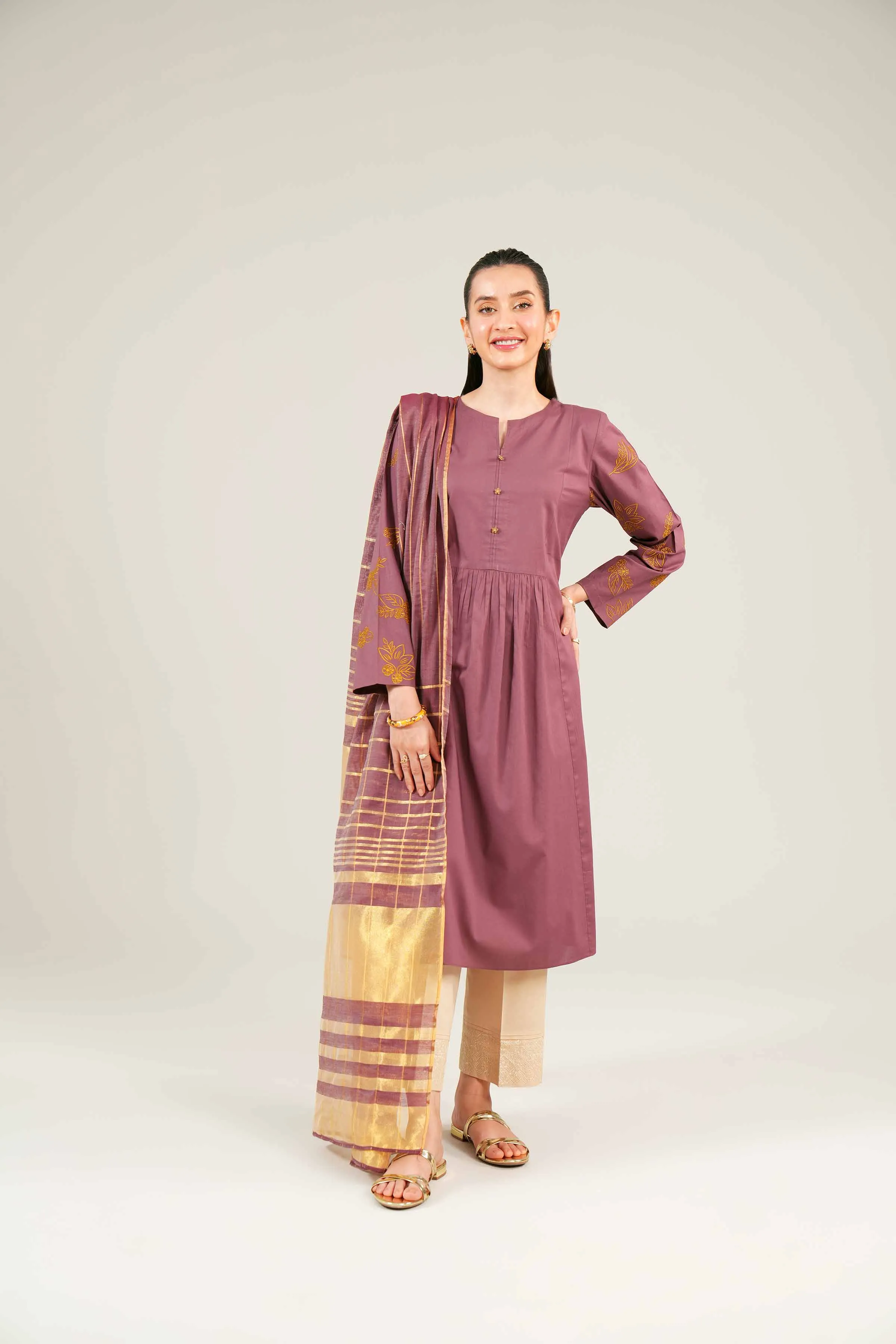 2 Piece - Embroidered Suit - PE24-83