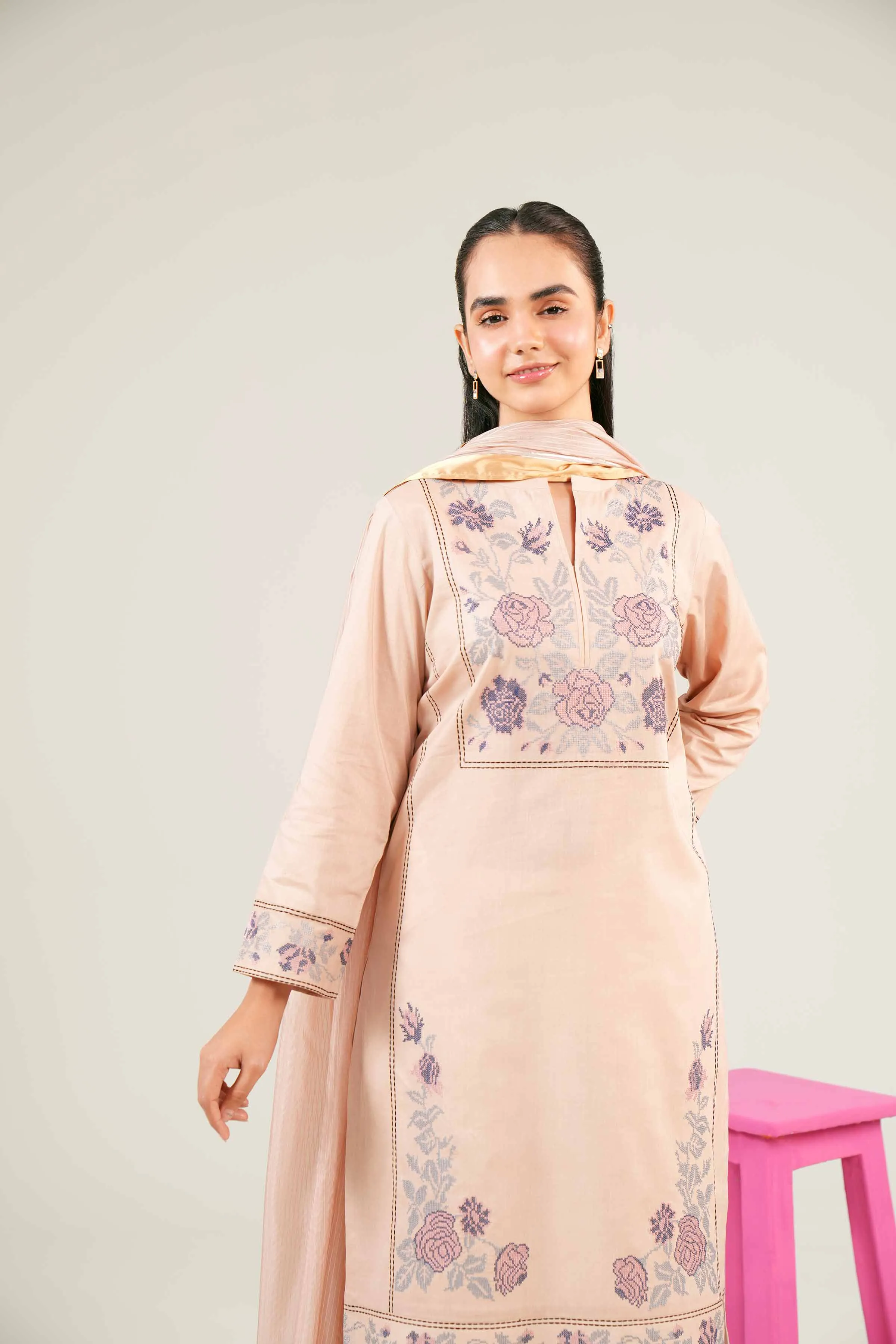 2 Piece - Embroidered Suit - PE24-96