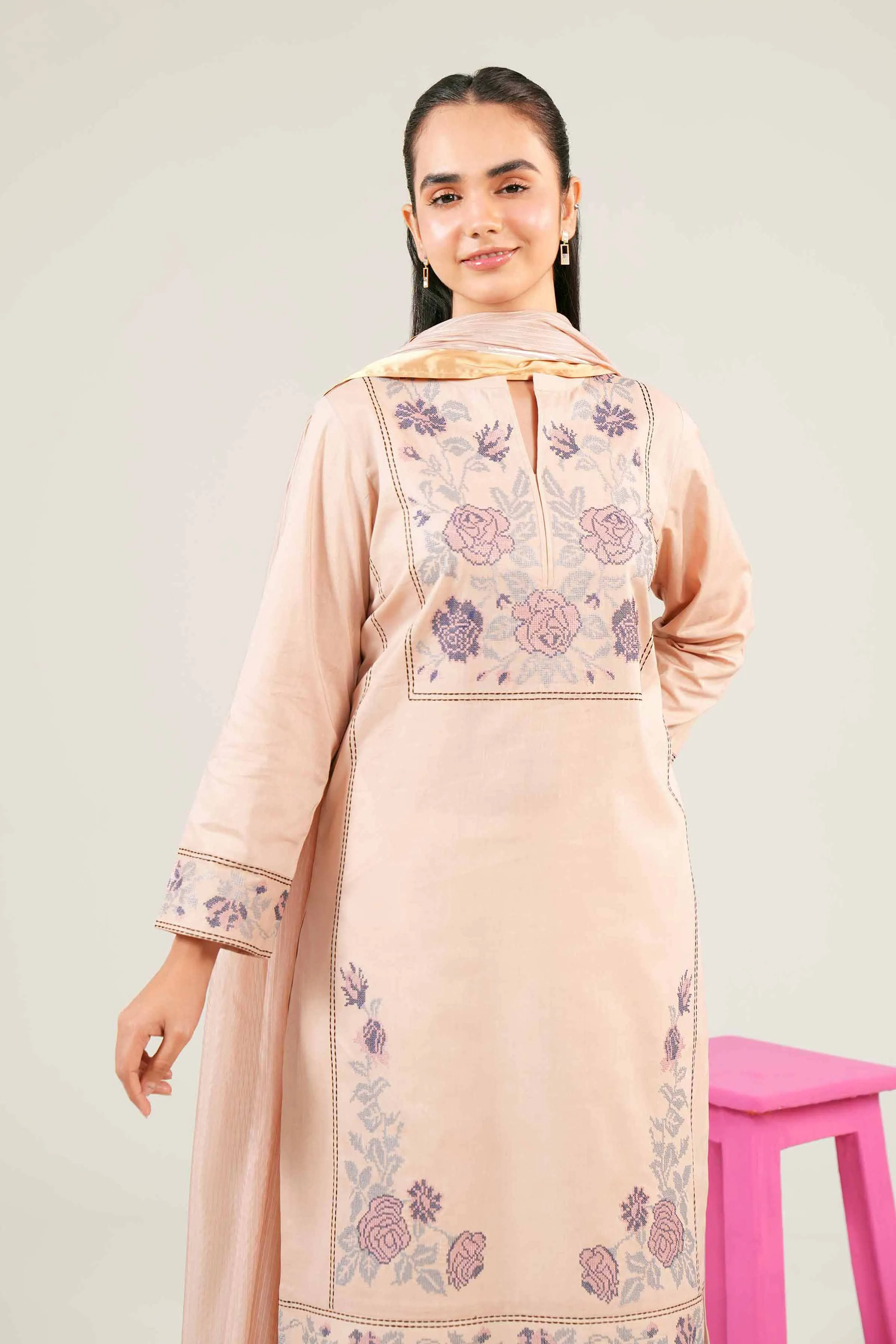 2 Piece - Embroidered Suit - PE24-96