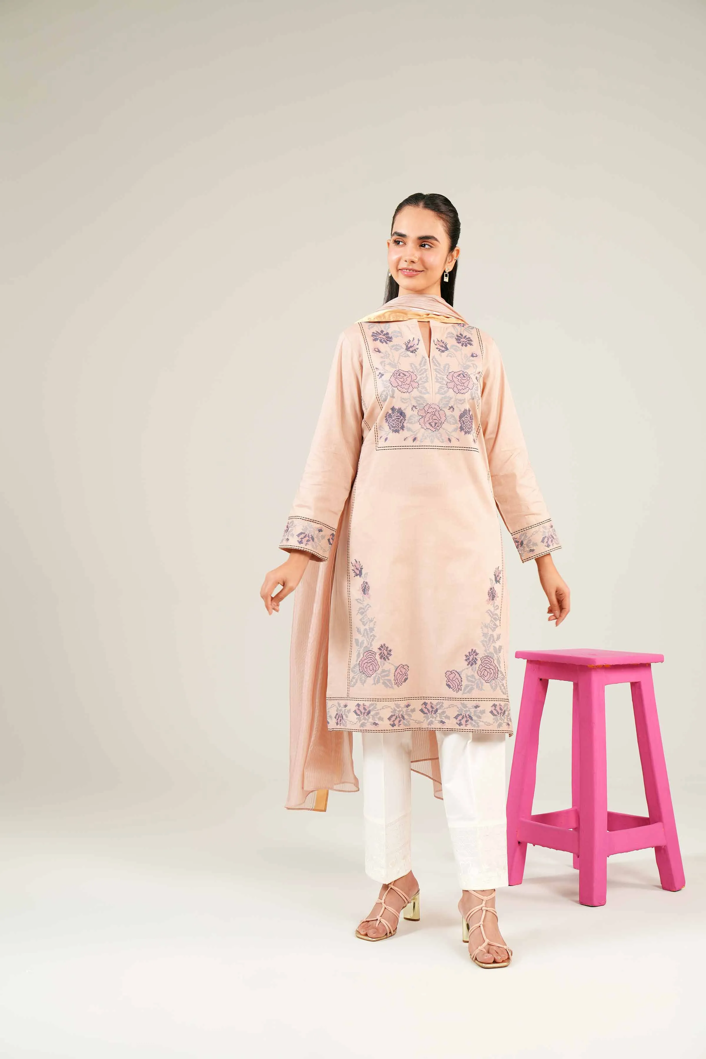 2 Piece - Embroidered Suit - PE24-96