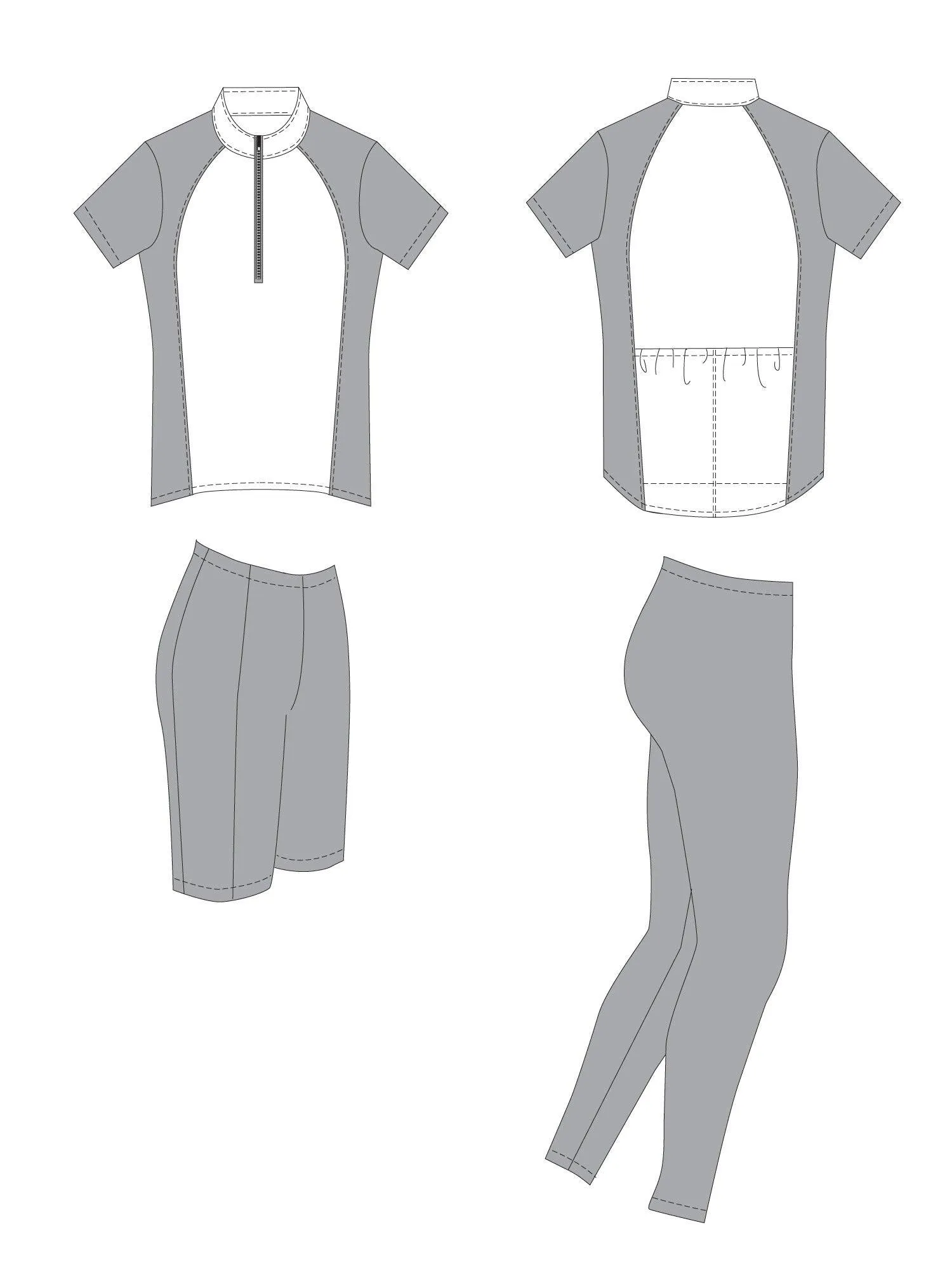 2216 // Cycling Jersey, Shorts and Tights