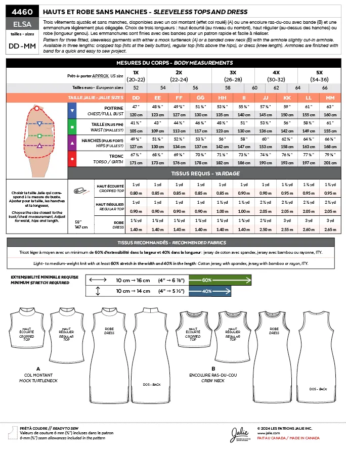 4460 // ELSA Sleeveless tops and dress