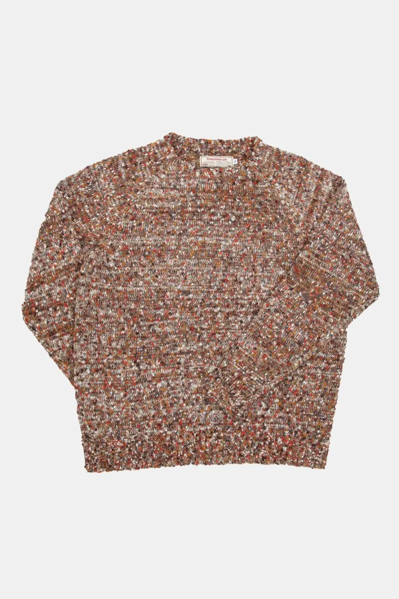 Anonymous Ism Slub Crew Neck Knit (Orange)