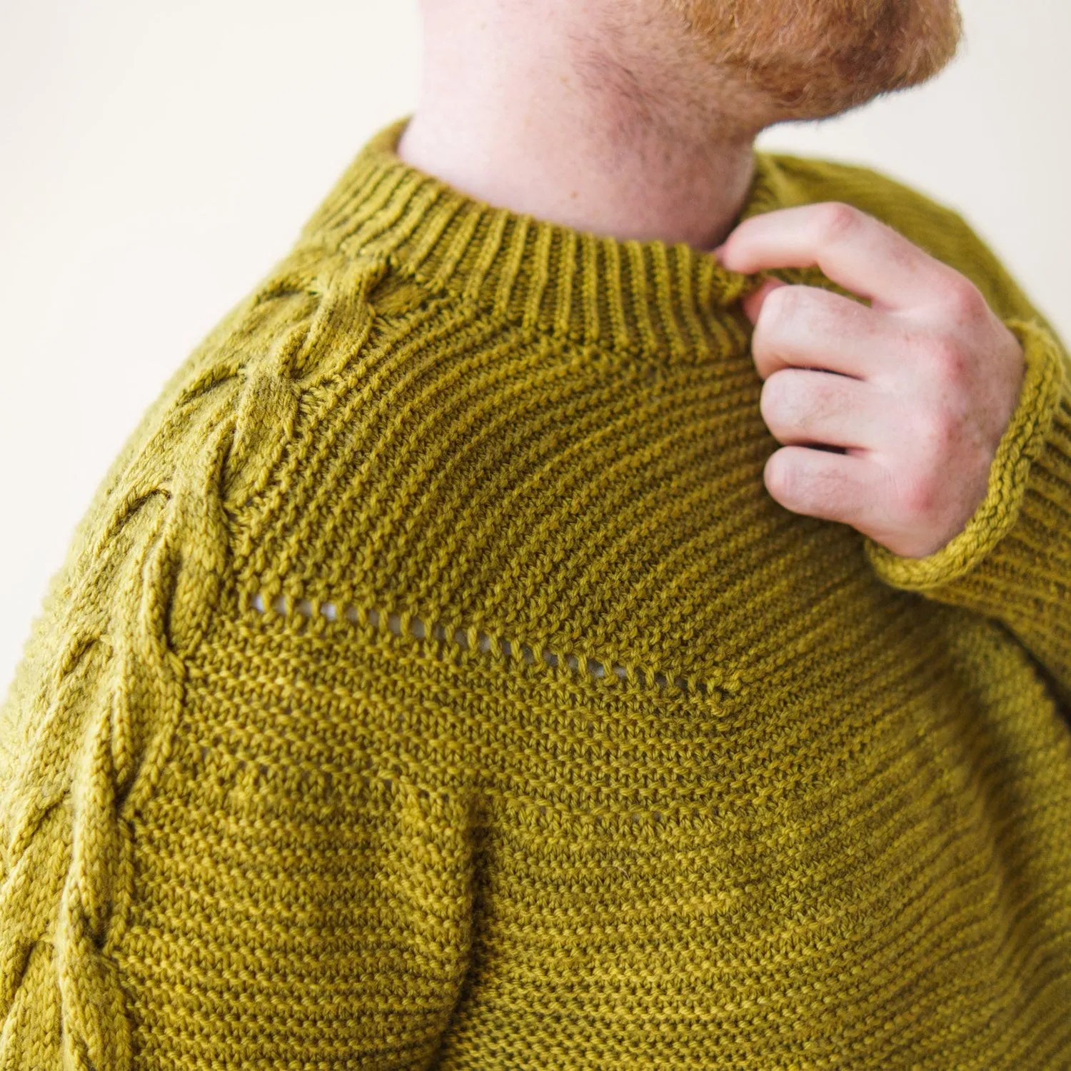ANTLER SLEEVE SWEATER - TANGERINE