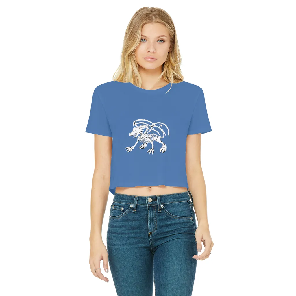 Argon Classic Women's Cropped Raw Edge T-Shirt