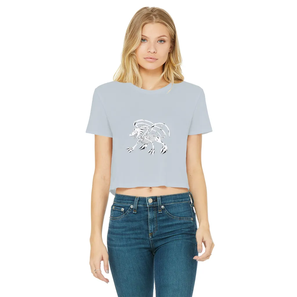 Argon Classic Women's Cropped Raw Edge T-Shirt