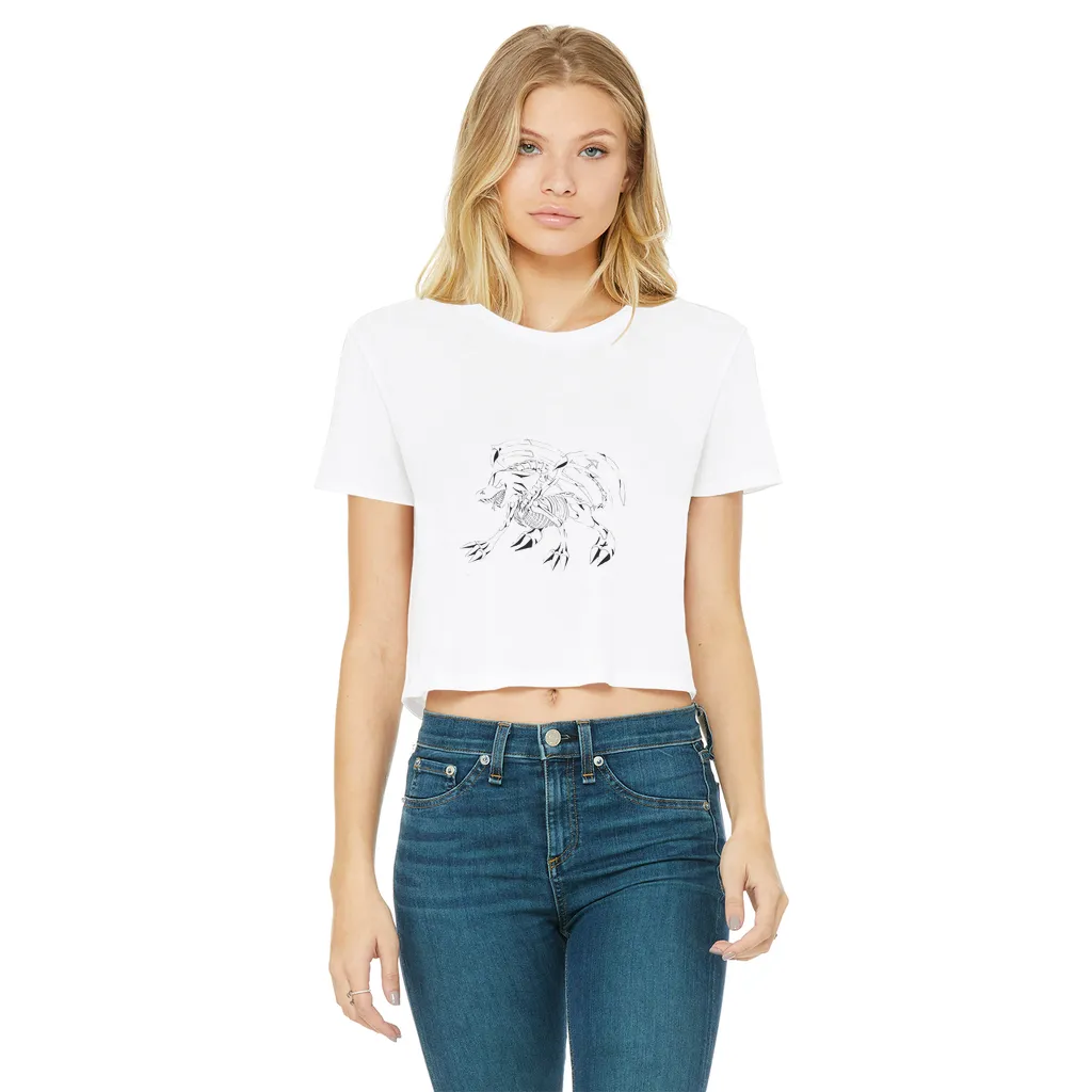 Argon Classic Women's Cropped Raw Edge T-Shirt
