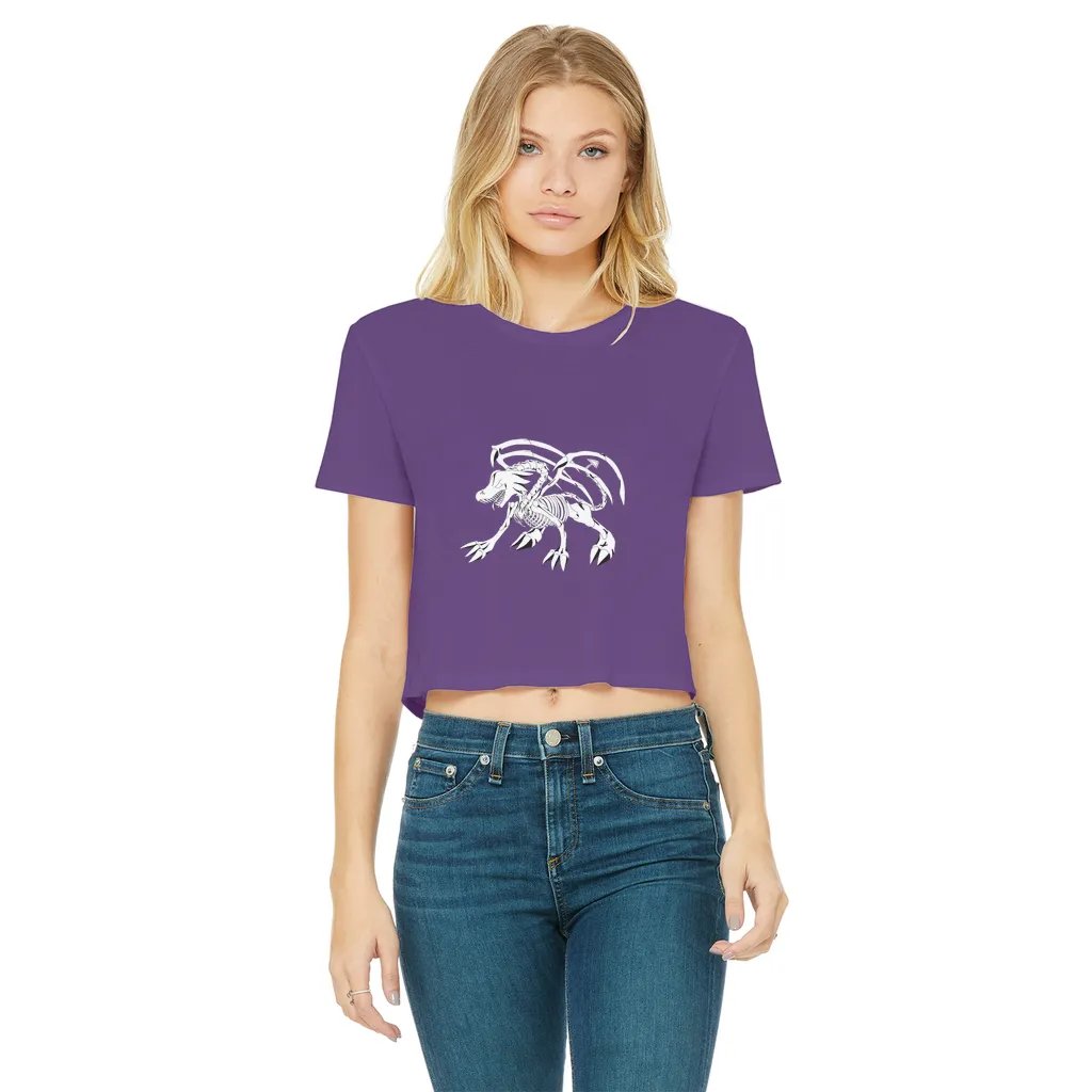 Argon Classic Women's Cropped Raw Edge T-Shirt