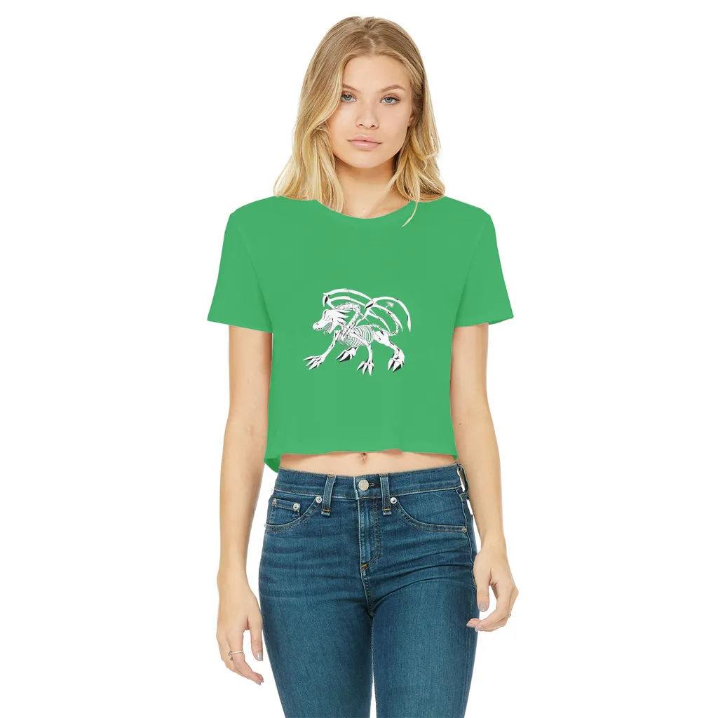 Argon Classic Women's Cropped Raw Edge T-Shirt