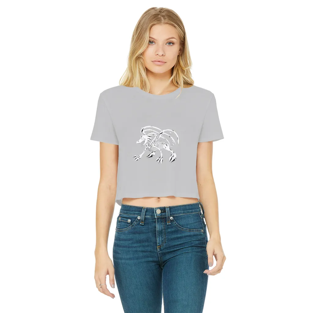 Argon Classic Women's Cropped Raw Edge T-Shirt