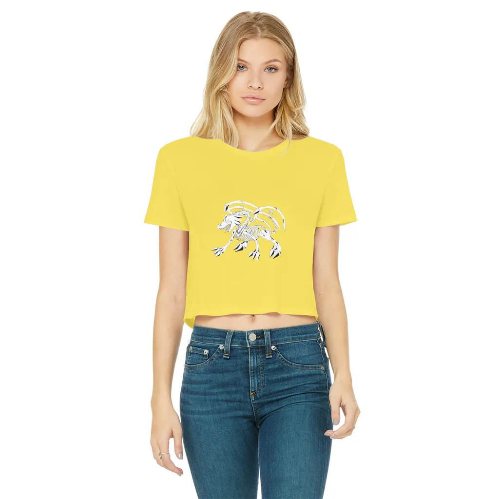 Argon Classic Women's Cropped Raw Edge T-Shirt
