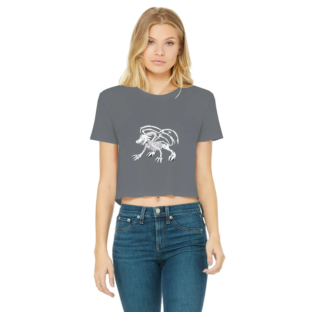 Argon Classic Women's Cropped Raw Edge T-Shirt