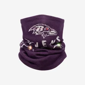Baltimore Ravens Light Up Knit Gaiter Scarf