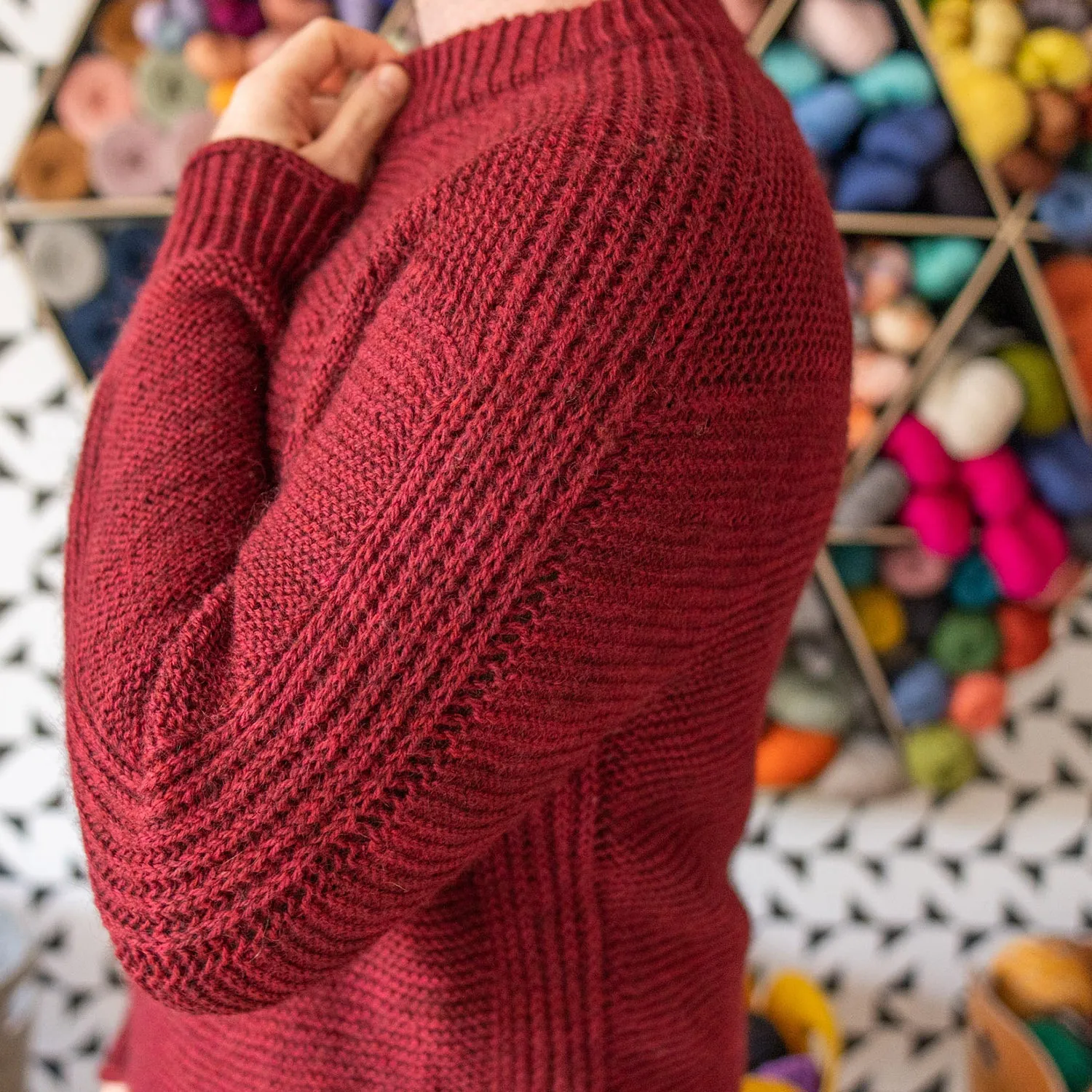 BRIOGARTER SWEATER - TANGERINE