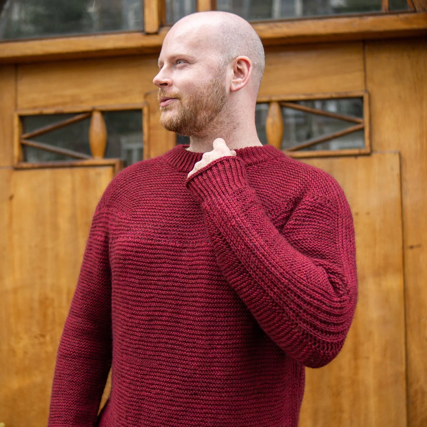BRIOGARTER SWEATER - TANGERINE