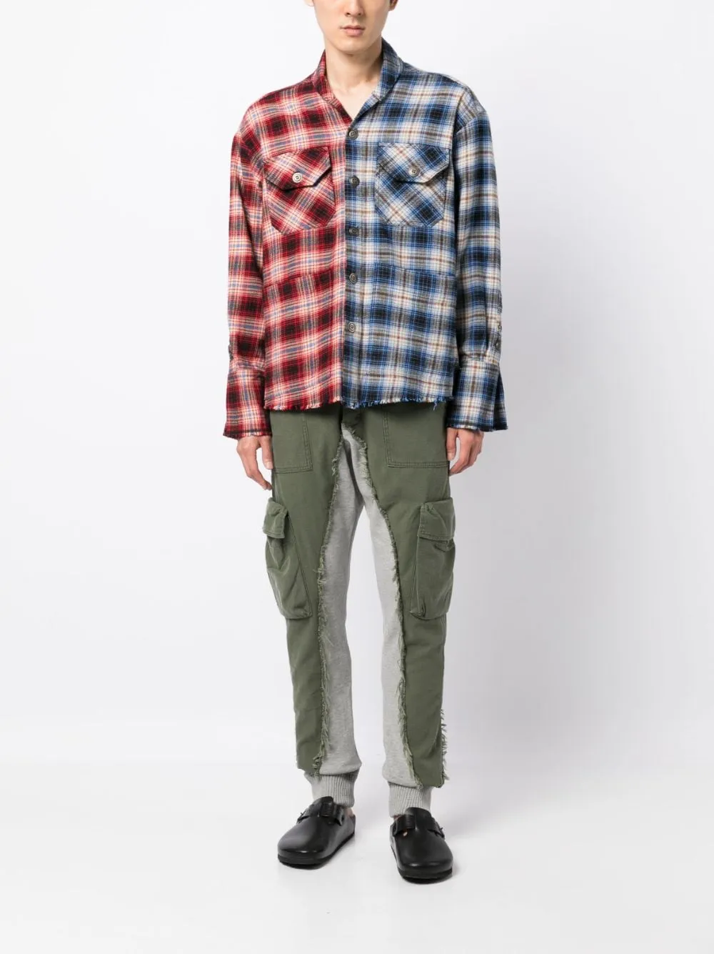 Check-Pattern Cotton Shirt