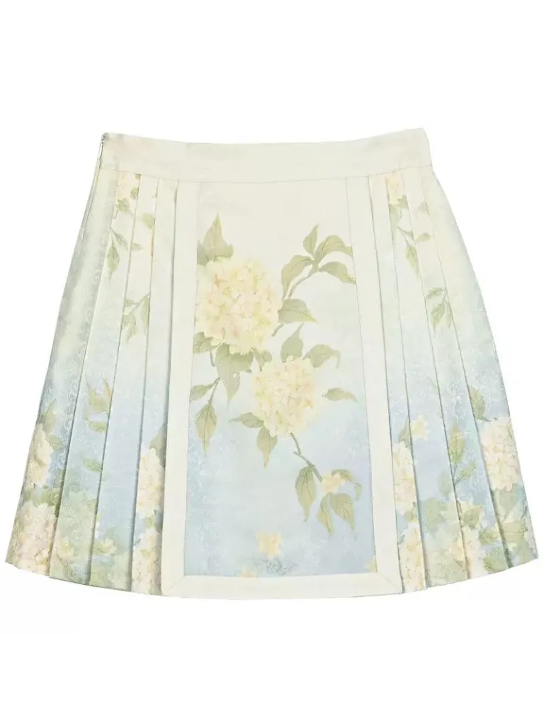 Chinese Shirt   Skirt   Jacquard Sleeve Vest Puff
