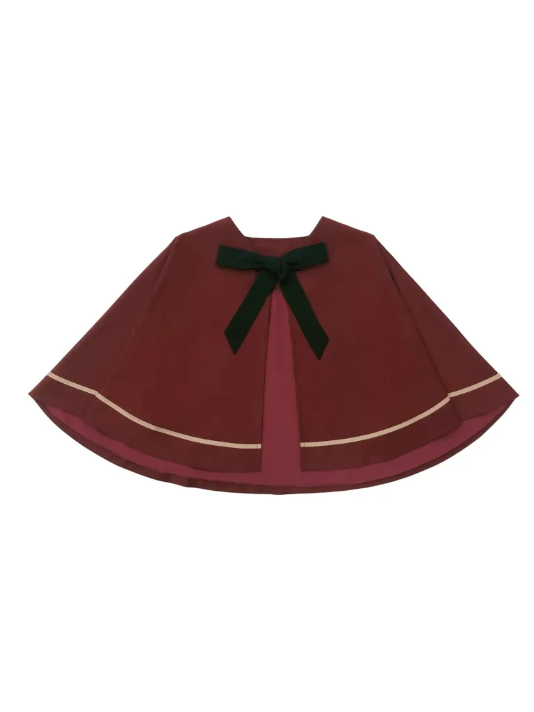 Christine Cape Elegant Skirt Vest Shirt Long