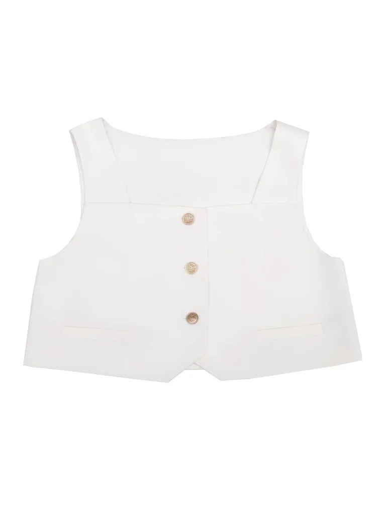 Christine Cape Elegant Skirt Vest Shirt Long