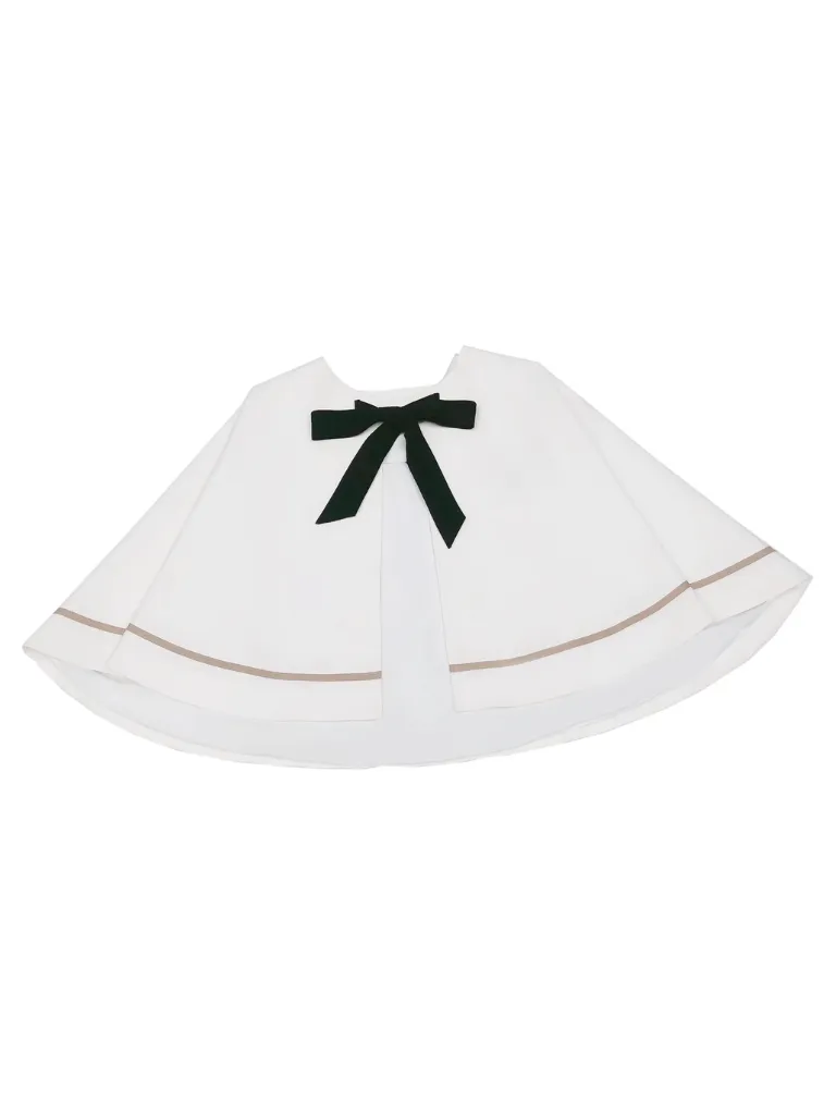 Christine Cape Elegant Skirt Vest Shirt Long
