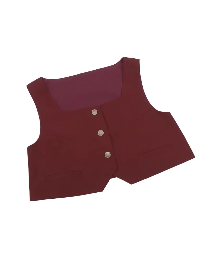 Christine Cape Elegant Skirt Vest Shirt Long