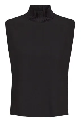 Co´couture - Volacc Rib Turtleneck Vest - 96 Black