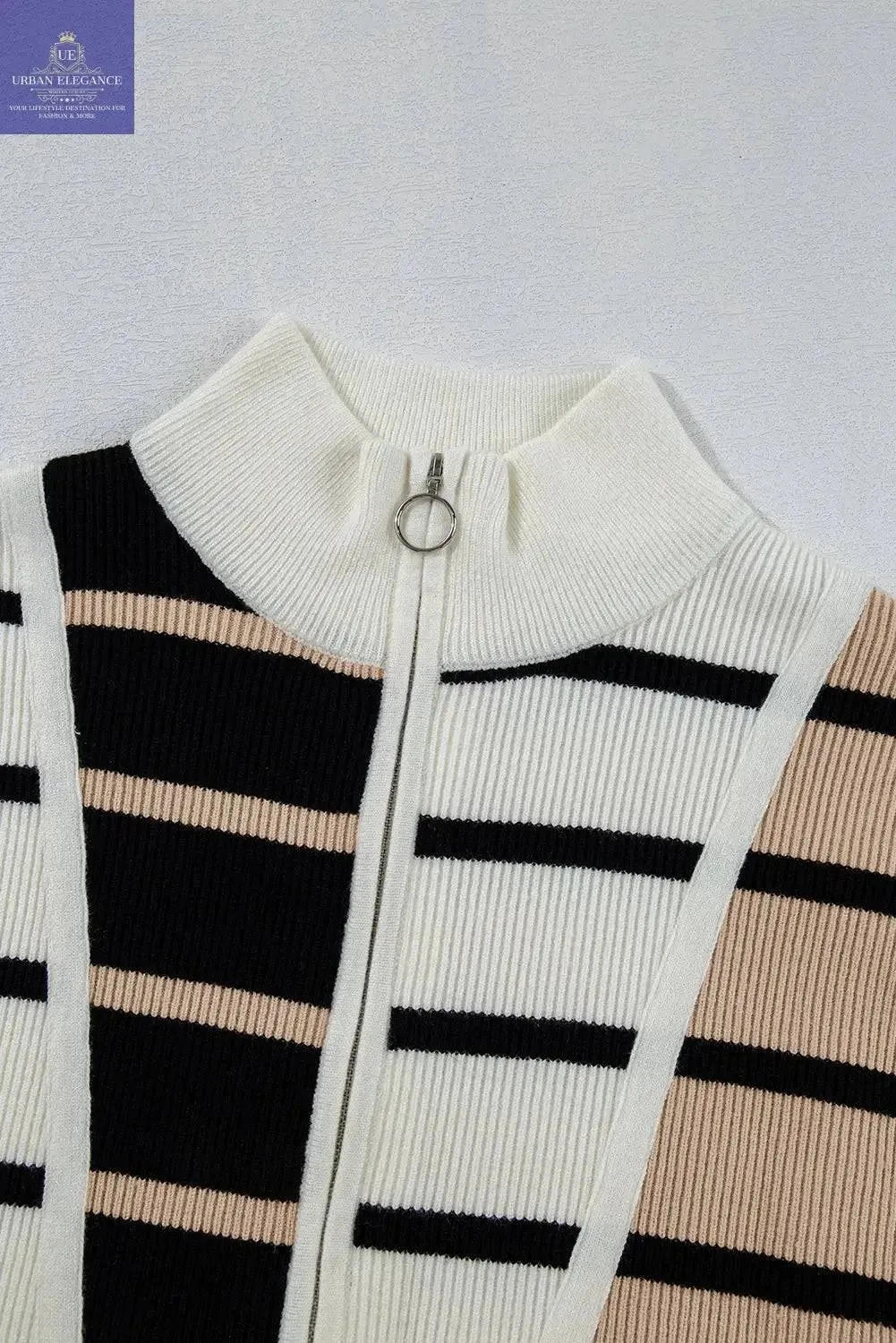Colorblock Quarter Zip Sweater Vest