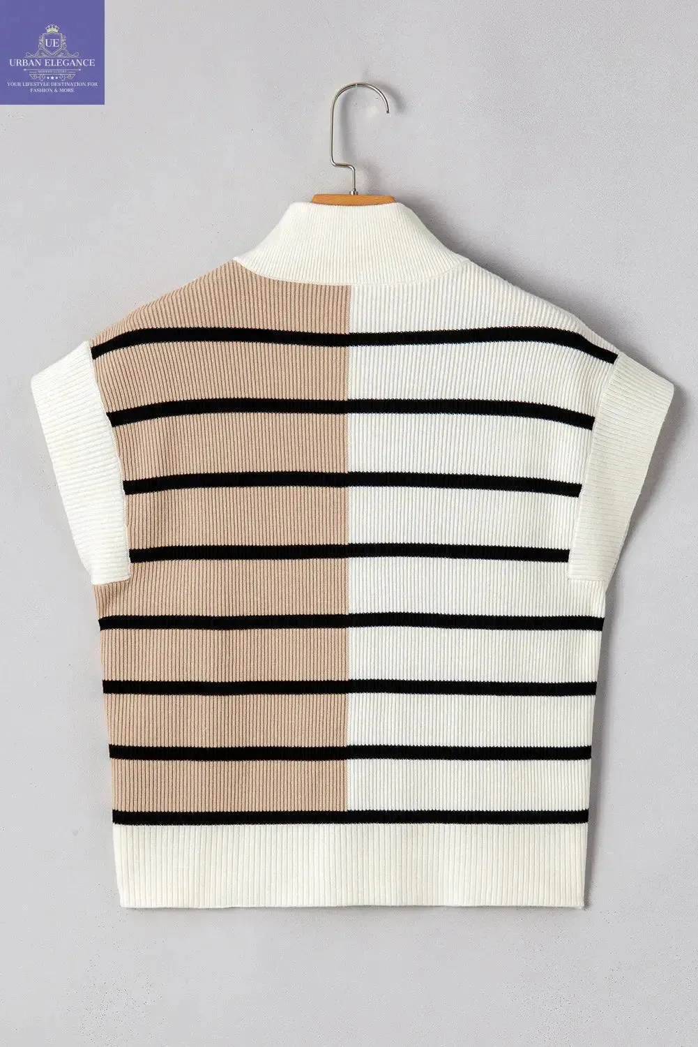 Colorblock Quarter Zip Sweater Vest