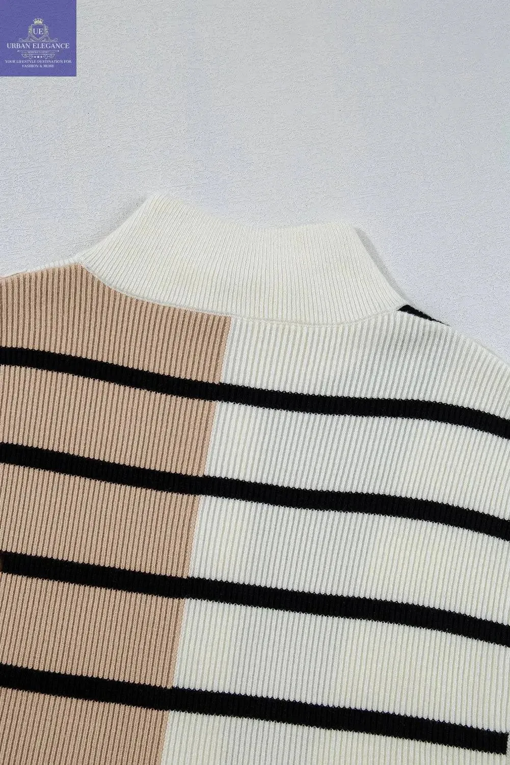 Colorblock Quarter Zip Sweater Vest