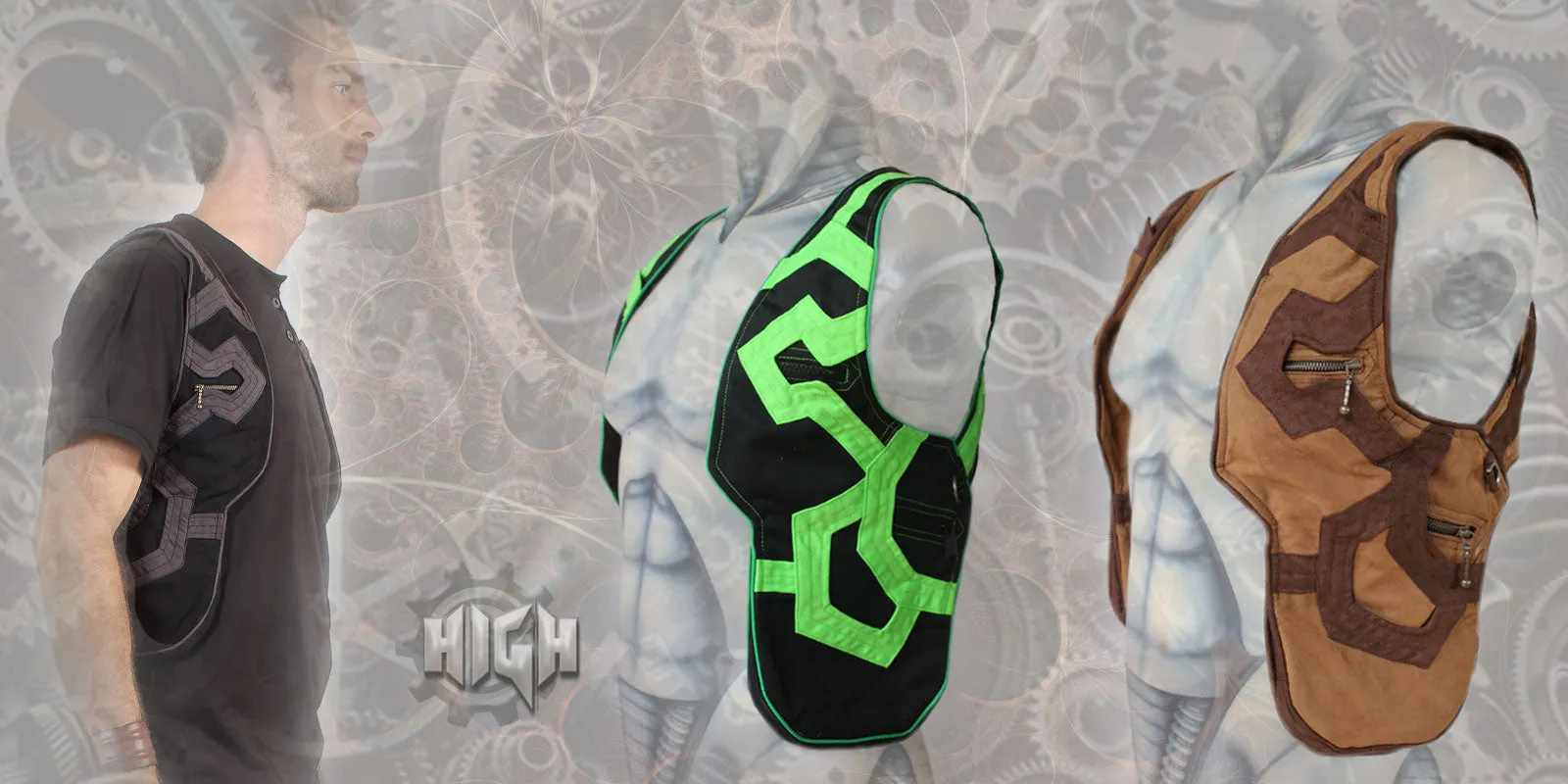 Cyber Tron Holster Vest