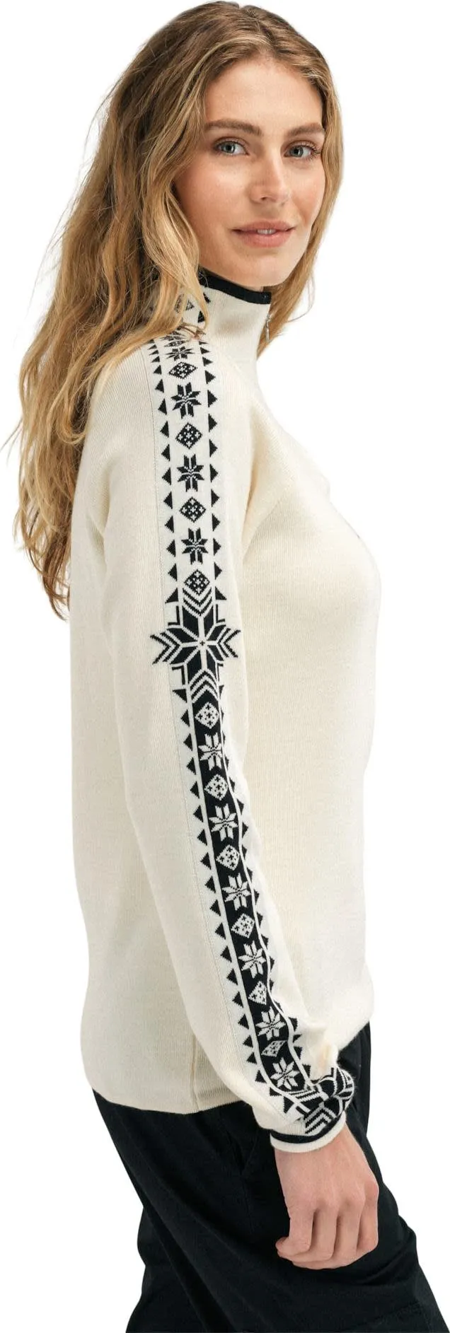 Dale of Norway Women&#x27;s Geilo Sweater Offwhite Black | Buy Dale of Norway Women&#x27;s Geilo Sweater Offwhite Black here | Outnorth