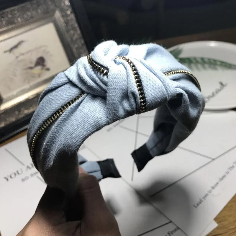 Denim Jeans Bow Knot Hairband