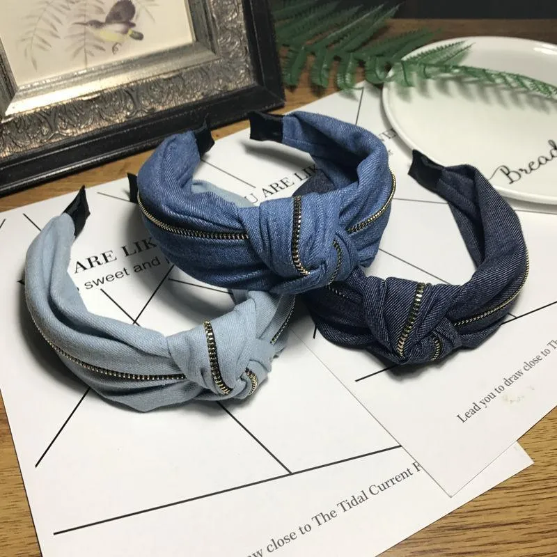 Denim Jeans Bow Knot Hairband
