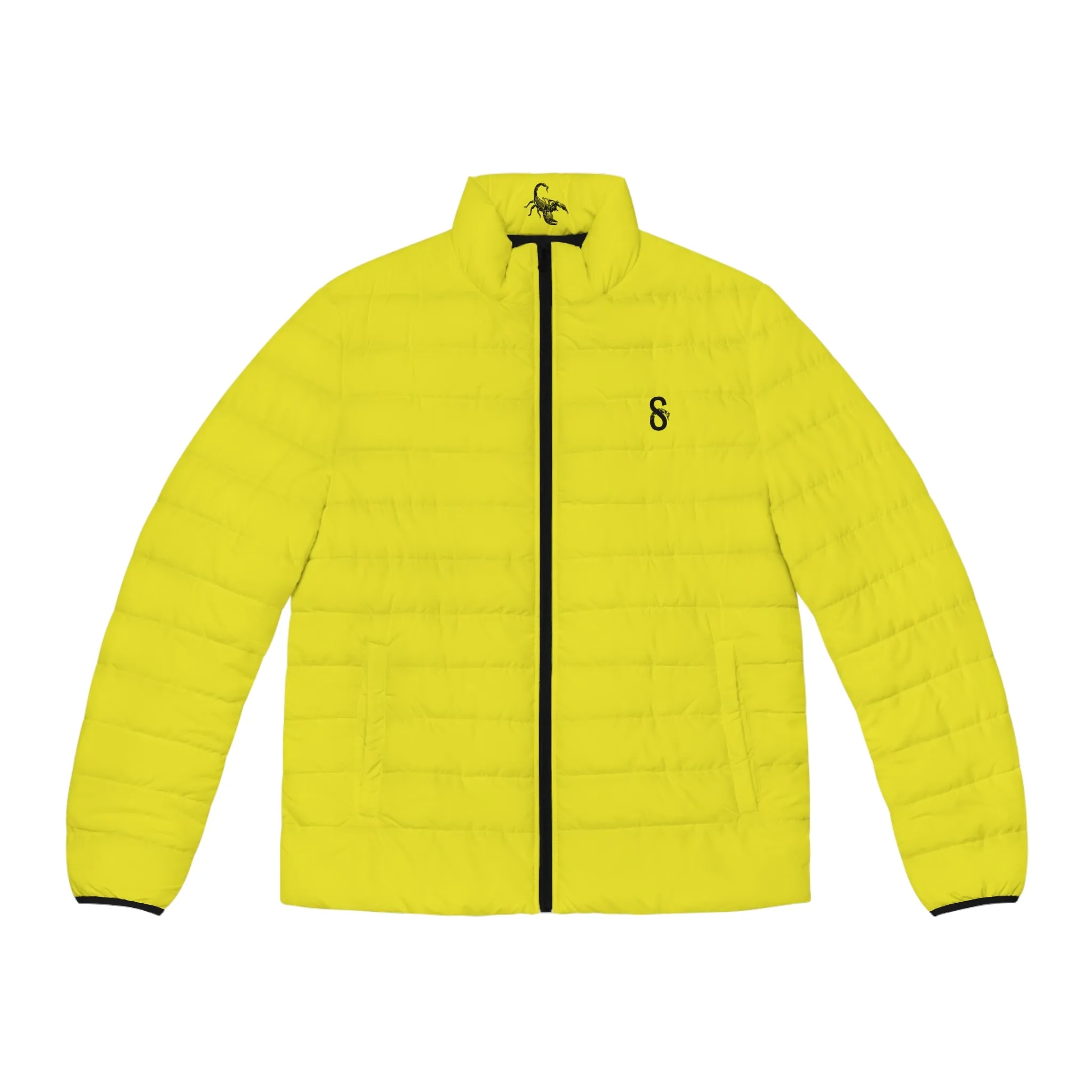 DUO MODERN Scorpion Athletics Men's Yellow Puffer Jacket