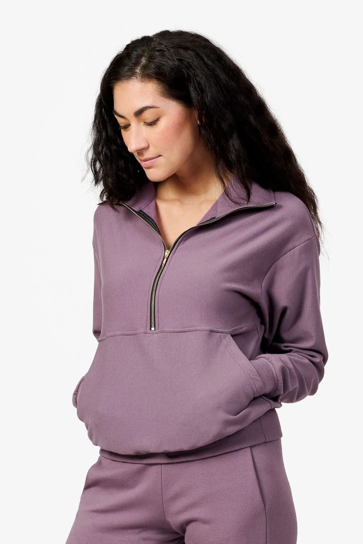 Freedom Half Zip Sweatshirt in Ephemera