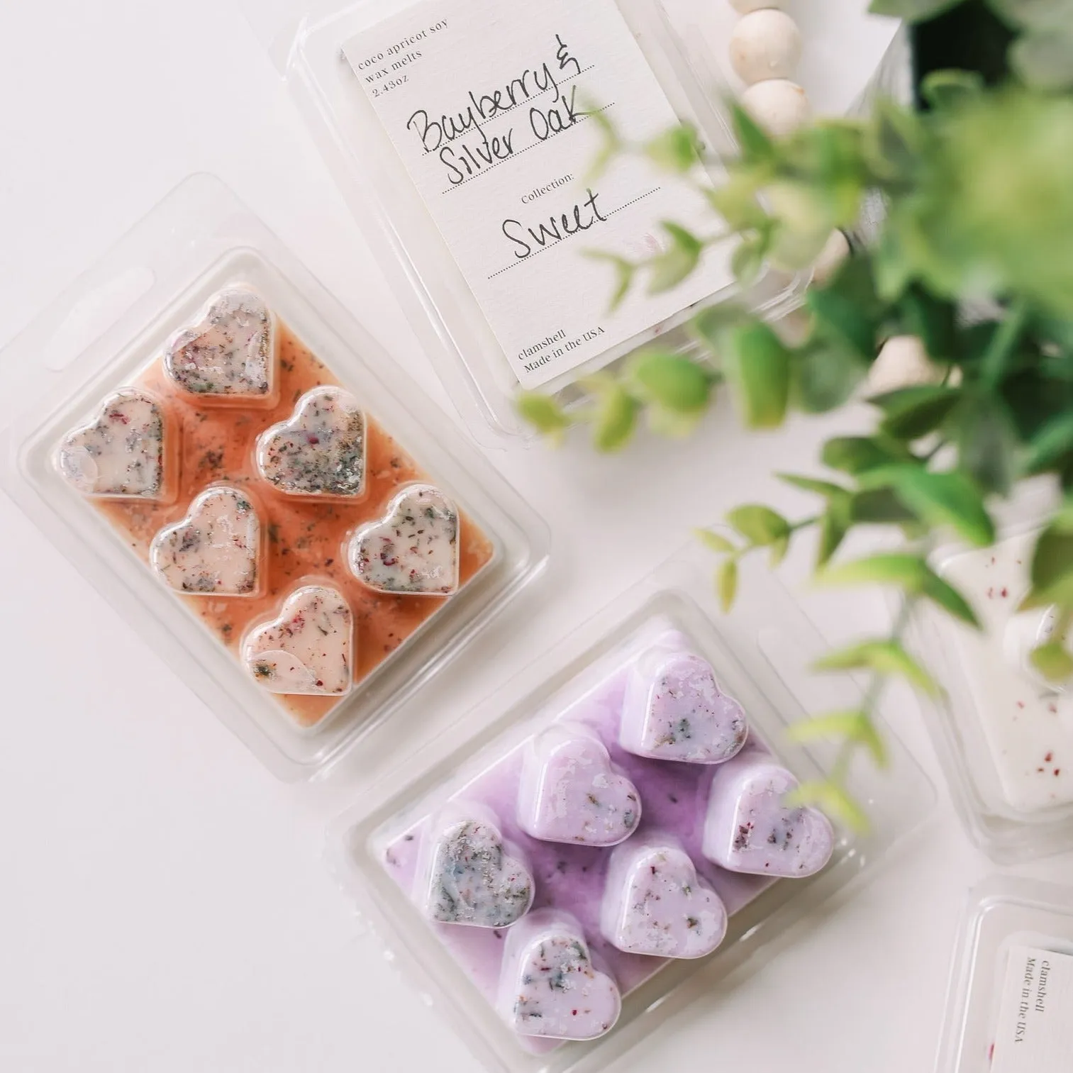 Heart Shaped Clamshell Wax Melts