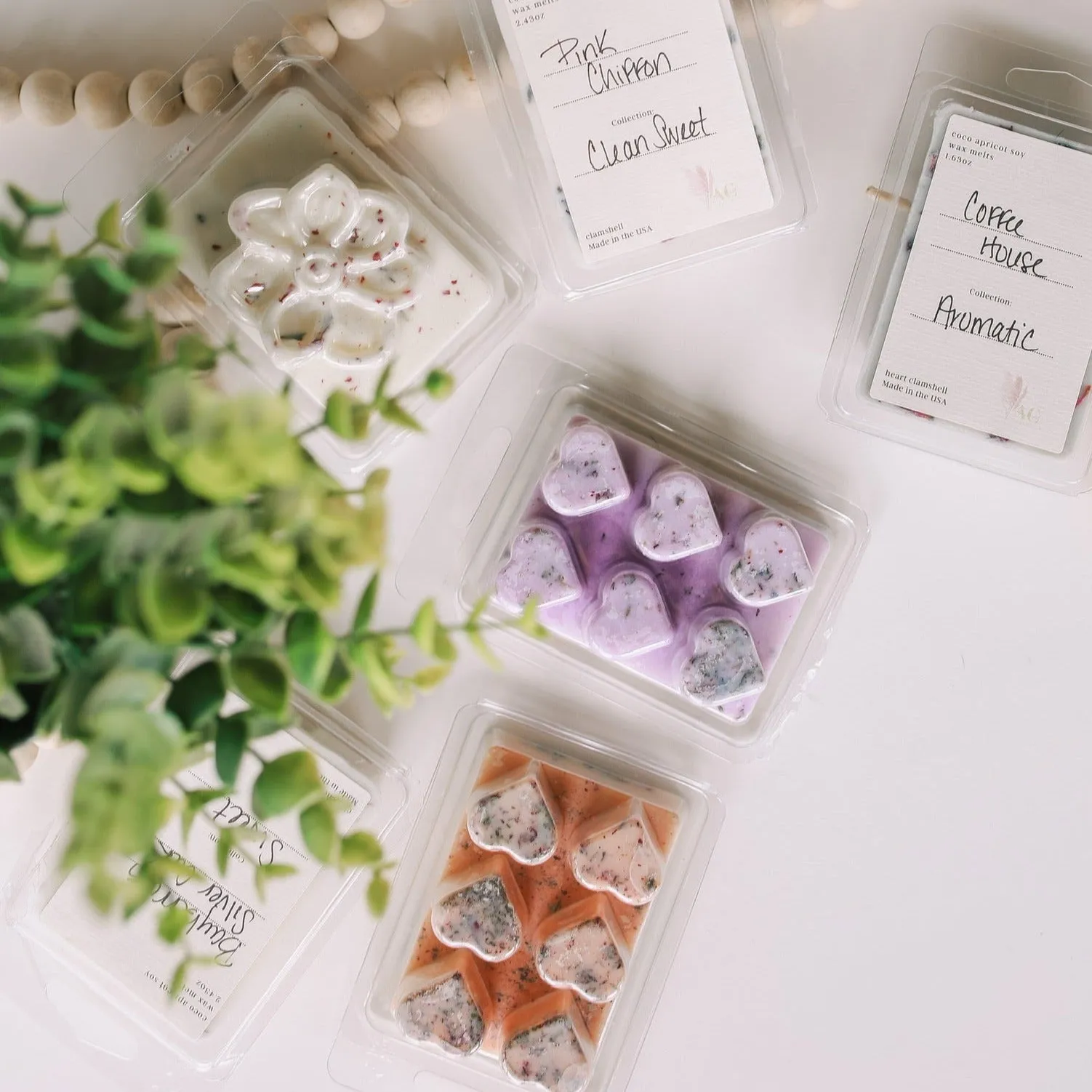 Heart Shaped Clamshell Wax Melts