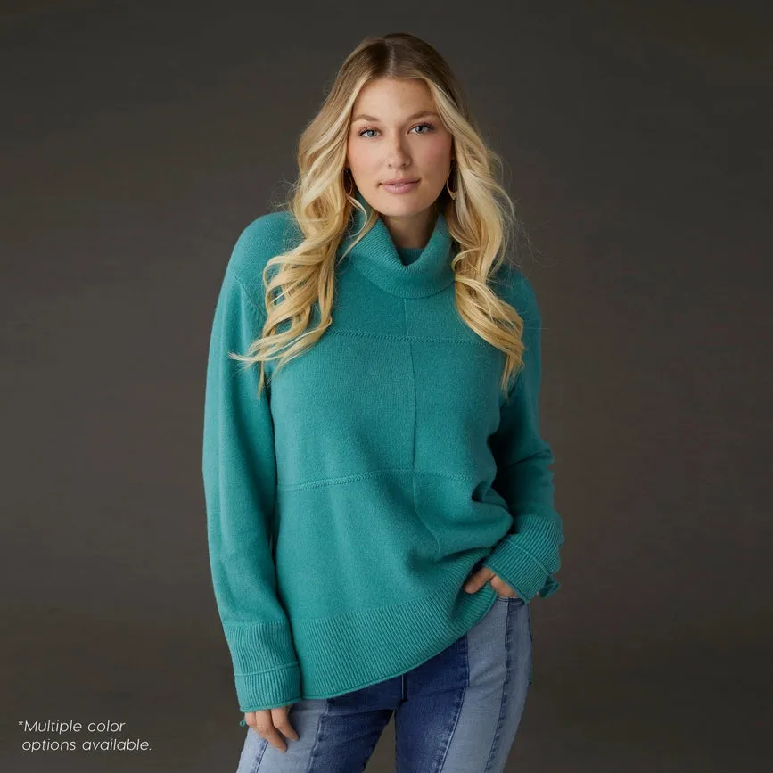 Heavenly-Luxe Turtleneck Sweater - Valentine's Day