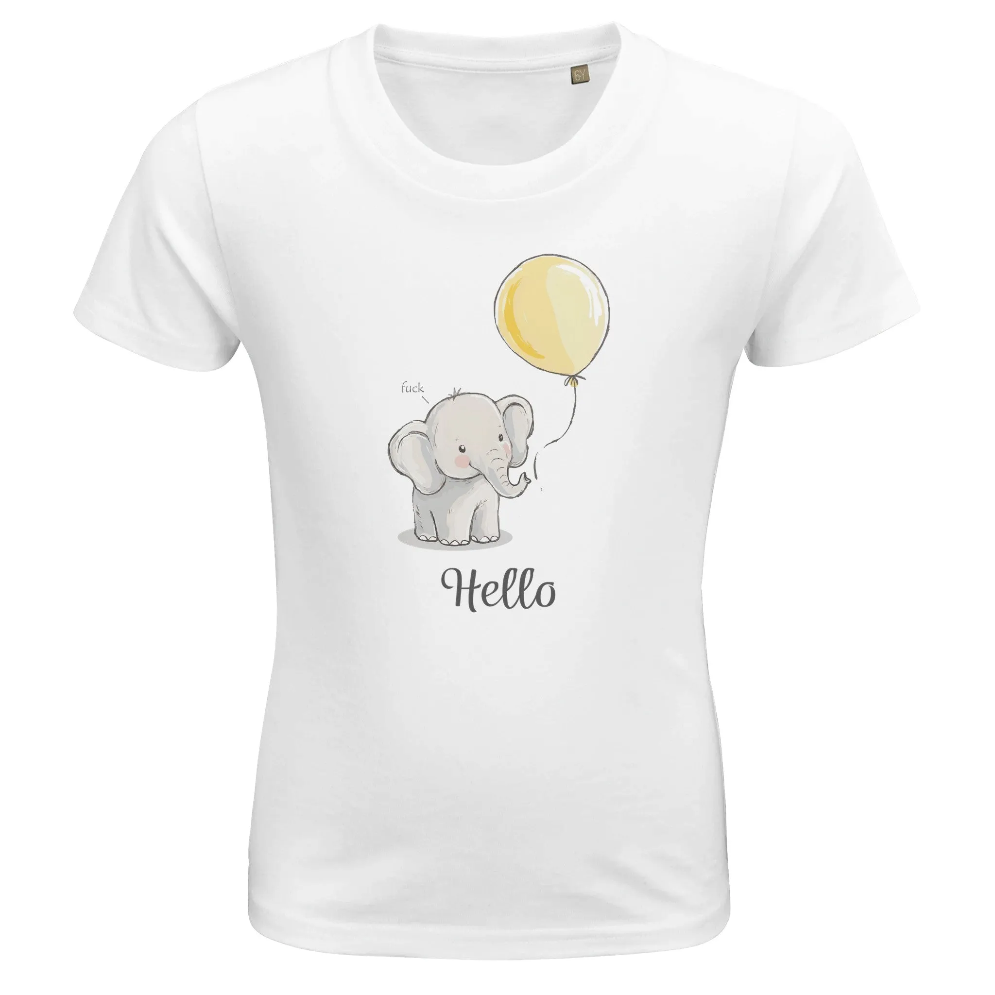 Hello T-Shirt – farbenfrohes Design, umweltfreundliche Baumwolle, bequeme Passform für Kinder