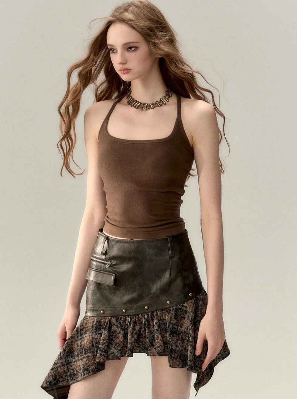 Hot Girl Suspender Knit Vest Camisole