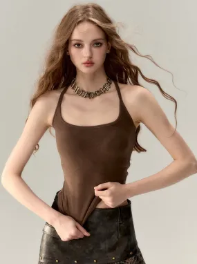 Hot Girl Suspender Knit Vest Camisole