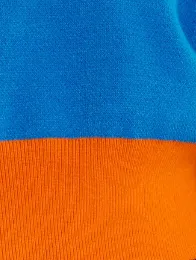 House Of Holland Melting Heart Logo Jumper in Blue And Orange