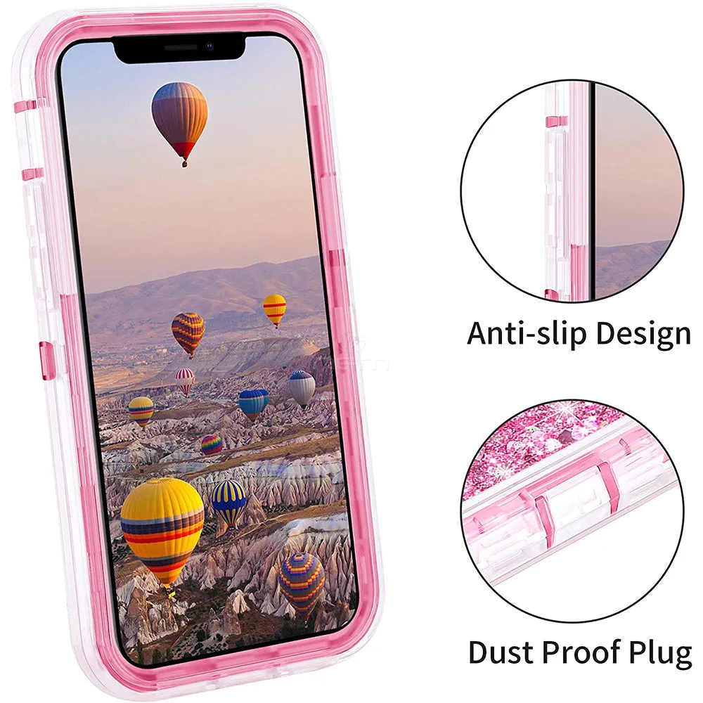 iPhone 12 Pro Max (6.7") Liquid Defender Case, Pink