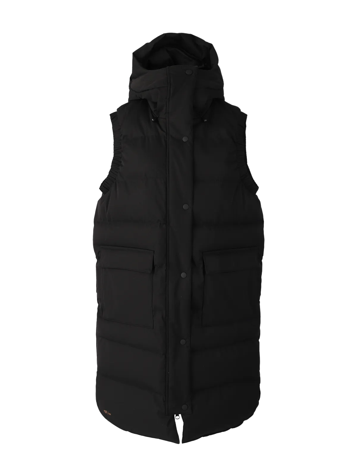 Kalani Women Long Puffer Bodywarmer | Black