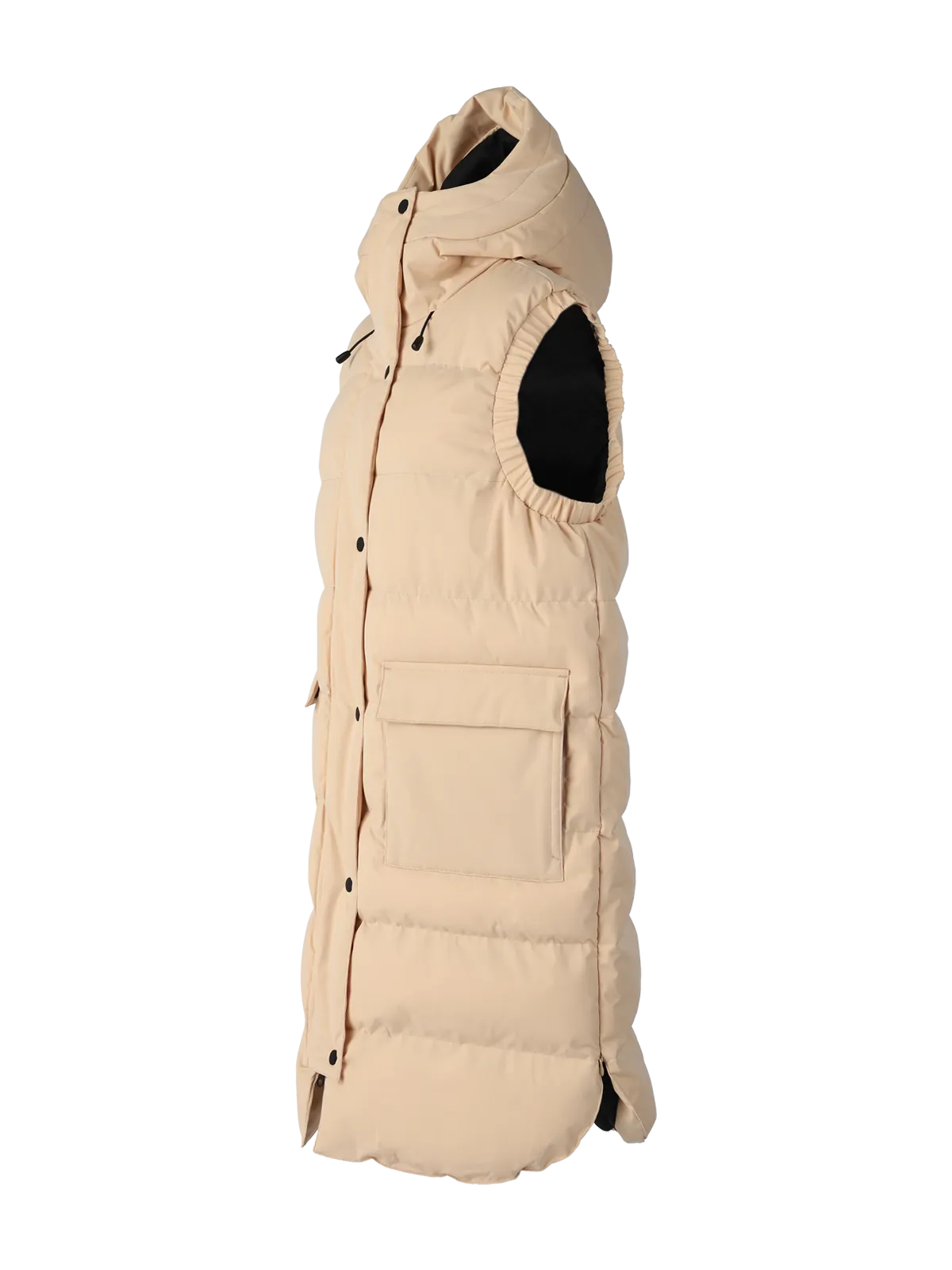 Kalani Women Long Puffer Bodywarmer | White