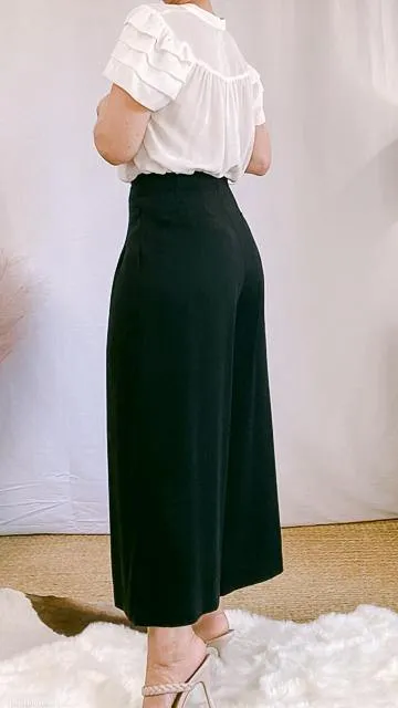 Kay Wide Leg Cropped Pant