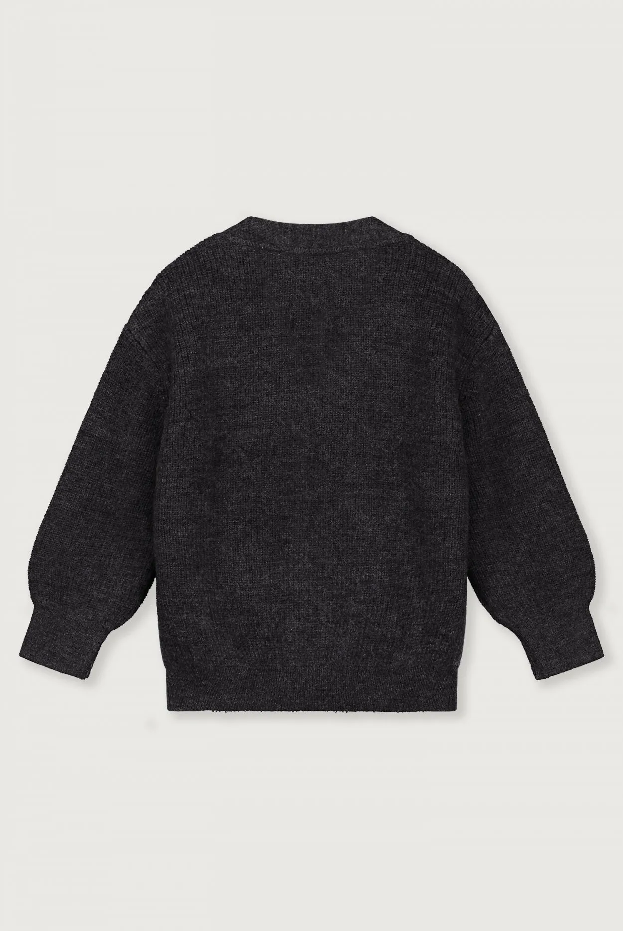 Knitted Cardigan RWS | Black Melange