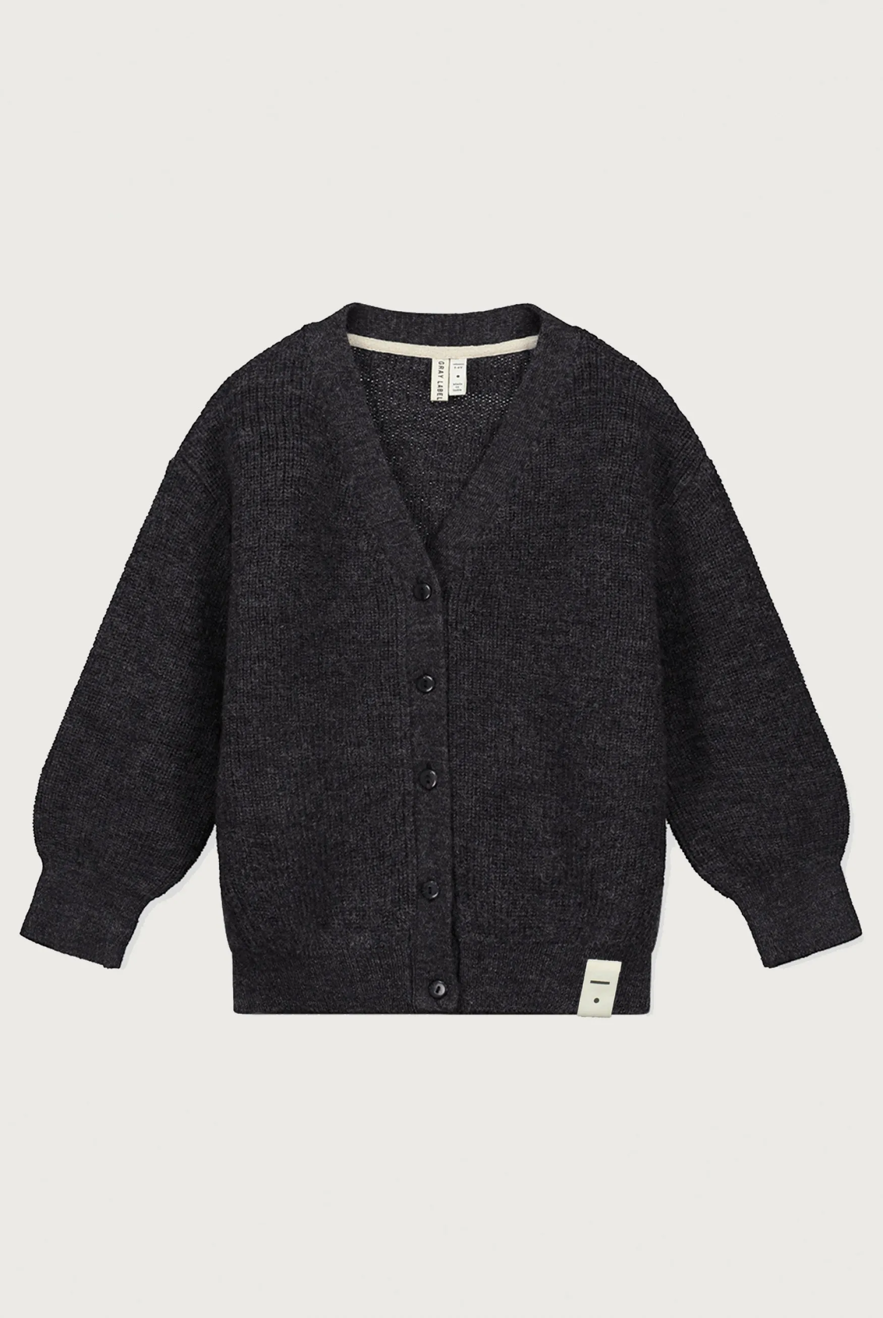 Knitted Cardigan RWS | Black Melange