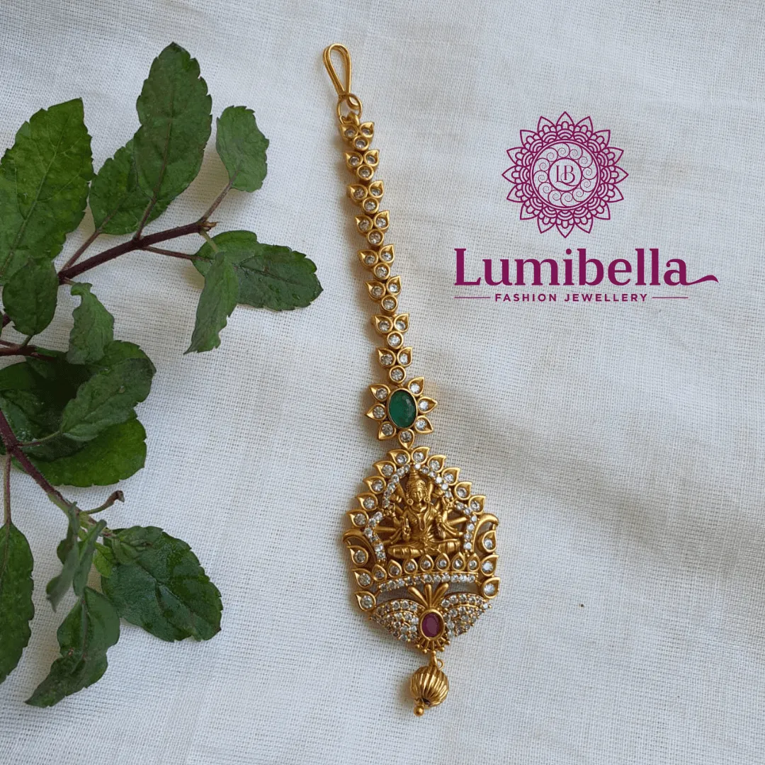 Laxmi Small Nethi Chutti With Golden Beads