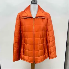 Leggiardo Women's Size S Orange Solid Jacket